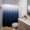 Americanflat 71x74 Ombre Blue Shower Curtain - Water Resistant - Polyester Fabric